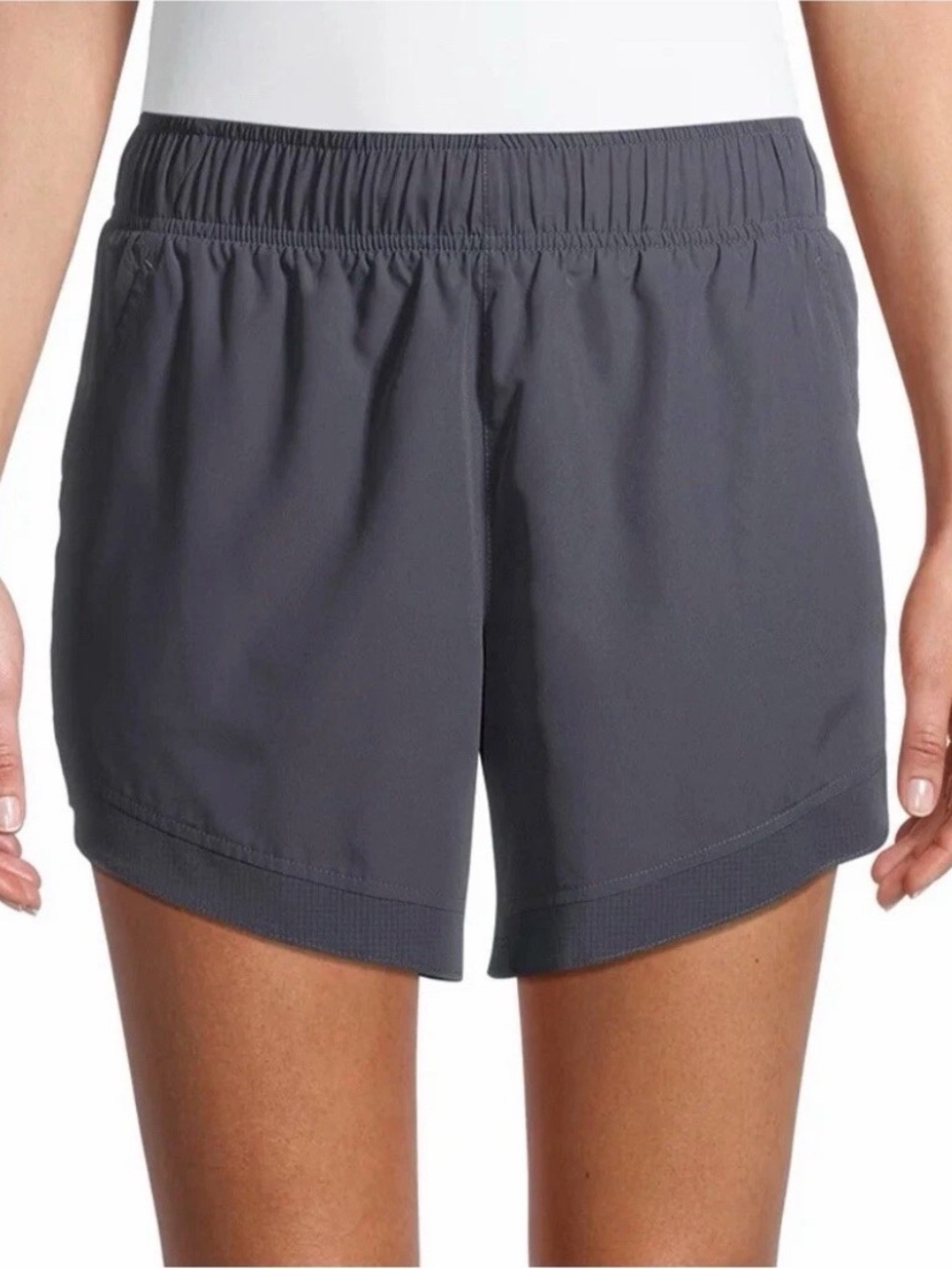 Bundle of 3 Athletic Works Women's Elastic-Waist Athletic Shorts Running Shorts